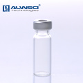 ALWSCI 11mm flat base crimp neck shimadzu hplc vial with Label